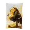 Cadre en bois a suspendre ou a poser H. 11 x 7 cm avec image collee, plusieurs saints.