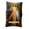 Cadre en bois a suspendre ou a poser H. 11 x 7 cm avec image collee, plusieurs saints.