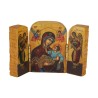 Triptyque en bois grave image classique H.5 x 7.5 cm, divers modeles, vendus en assortiment.