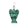 Boite presentoir de 12 pendentifs ange en pierre assortie, H. 2 cm. Prix de l assortiment de 12 anges.