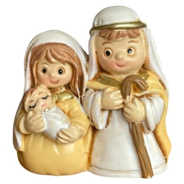 Nativité enfantine magnétique H. 5 cm. SERIE DE 4 ASSORTIES.