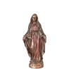 Statue de la Vierge Miraculeuse en bronze coulé à froid, hauteur 10 cm.