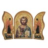 Triptyque religieux avec dorure à chaud – Format 9 x 13 cm, plusieurs saints.
