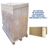 PALETTE de 56 cartons de bougie de neuvaine blanche (1120 bougies).