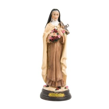 Statue en résine peinte à la main de Sainte Thérèse de l'enfant Jésus- Plusieurs tailles-