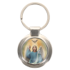 Porte-clés en métal couleur argenté de forme ronde Ø 3.8 cm. Livré en boite cadeaux. Existe avec différents Saints.