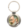Porte-clés en métal couleur argenté de forme ronde Ø 3.8 cm. Livré en boite cadeaux. Existe avec différents Saints.