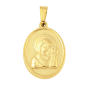Médaille en acier inoxydable de couleur dorée, H. 2.1 cm. Existe avec différents Saints.
