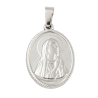 Médaille en acier inoxydable de couleur argenté, H. 2.1 cm. Existe avec différents Saints.