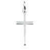 Croix de cou baton fine en argent 925 °/°° H. 2 cm (0,96 g). Livree en boite