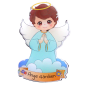 Magnet enfantin en resine souple , H. 8 cm. Plusieurs saints. Magnet enfantin en resine souple , H. 8 cm. Plusieurs saints.