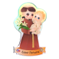 Magnet enfantin en resine souple , H. 8 cm. Plusieurs saints. Magnet enfantin en resine souple , H. 8 cm. Plusieurs saints.