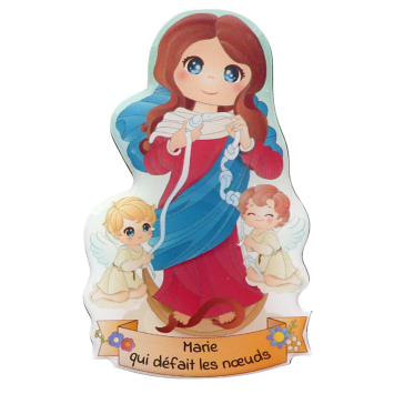 Magnet enfantin en resine souple , H. 8 cm. Plusieurs saints.