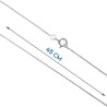 Chaine argent 925 °/°° maille Egyptienne, fermoir rond a ressort.