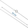 Chaine argent 925 °/°° maille Egyptienne, fermoir rond a ressort.