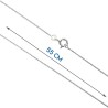 Chaine argent 925 °/°° maille Egyptienne, fermoir rond a ressort.