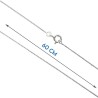 Chaine argent 925 °/°° maille Egyptienne, fermoir rond a ressort.