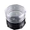 Boite plastique octogonale transparente Ø 6 cm, hauteur 2.5 cm.