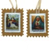 Scapulaire en tissus des 7 douleurs avec explications H. 4,5 x 5 cm. Livre en sachet individuel.