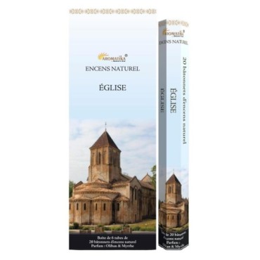 Bo-îte de 6 tubes Aromatika de 20 batônnets d'encens roulés à la main "Massala"  100% naturel (20 grammes)