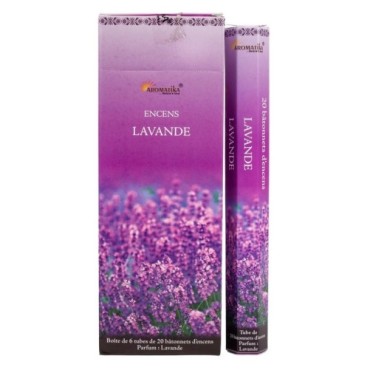 Bo-îte de 6 tubes Aromatika de 20 batônnets d'encens roulés à la main "Massala"  100% naturel (20 grammes)