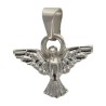 Médaille en métal du saint Esprit Ø 1 cm couleur argentée. LOT DE 12