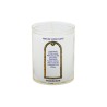 Veilleuse blanche avec autocollant "vitrail" de saint 20/24, H. 6,5 cm, Ø 5 cm ( VO 5)