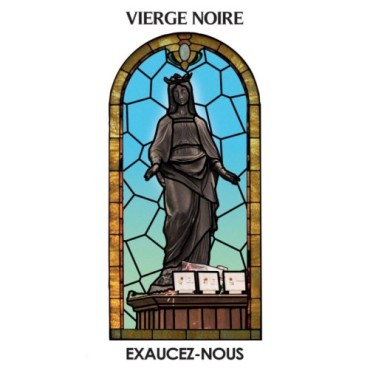 Autocollant Transparent "vitrail" sans prière de saint H. 5,1 x 3,1 cm pour veilleuse 20/24 heures