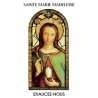 Autocollant Transparent "vitrail" sans prière de saint H. 6 x 3,6 cm pour bougie 3 jours
