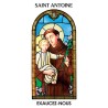 Autocollant Transparent vitrail sans priere H. 10.5 x 6.5 cm pour bougie de neuvaine.