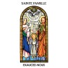 Autocollant Transparent vitrail sans priere H. 10.5 x 6.5 cm pour bougie de neuvaine.