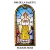 Autocollant Transparent vitrail sans priere H. 10.5 x 6.5 cm pour bougie de neuvaine.