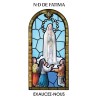 Autocollant Transparent vitrail sans priere H. 10.5 x 6.5 cm pour bougie de neuvaine.