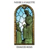 Autocollant Transparent vitrail sans priere H. 10.5 x 6.5 cm pour bougie de neuvaine.