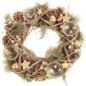 Couronne de l avent couleur dorée avec photophores pour bougies, Ø 34 cm