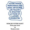 Autocollant Transparent detoure sans priere de saint H. 5,1 x 3,1 cm pour veilleuse 20/24 heures.