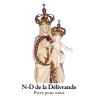 Autocollant Transparent detoure sans priere de saint H. 5,1 x 3,1 cm pour veilleuse 20/24 heures.