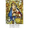 Autocollant BLANC classique avec prière H. 10.5 x 6.5 cm pour bougie de neuvaine.