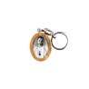 Porte-clés en bois d olivier H- 3-8 cm avec résine couleur des saints-
