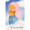 Carte plastifiée enfantine avec prière, H 8,5 x 5 cm. Plusieurs modèles disponibles.