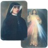 Carte bidimension relief plastifiee H.8.5 x 5 cm, plusieurs saints.