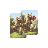 Carte bidimension relief plastifiee H.8.5 x 5 cm, plusieurs saints.