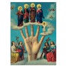 Poster image papier (135 g) H.26 x 19 cm, plusieurs saints.