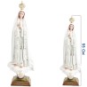 Statue de Notre dame de Fatima en r-eacute-sine peinte- Plusieurs tailles-
