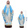 Statue en résine ou Fibre de verre, intérieur et extérieur de la Vierge Miraculeuse en couleur, Plusieurs Tailles.