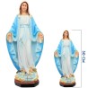 Statue en résine ou Fibre de verre, intérieur et extérieur de la Vierge Miraculeuse en couleur, Plusieurs Tailles.
