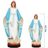 Statue en résine ou Fibre de verre, intérieur et extérieur de la Vierge Miraculeuse en couleur, Plusieurs Tailles.