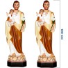 Statue en resine ou fibre de verre interieur/exterieur en couleur de saint Joseph, plusieurs tailles.