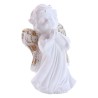 Ange en resine et poudre de marbre blanc avec des touches de couleur doree. Differents modeles et tailles.