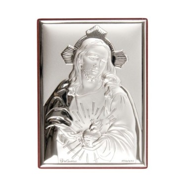 Support a suspendre ou a poser H. 11 x 8 cm sujet plaque laminee argentee, plusieurs modeles.